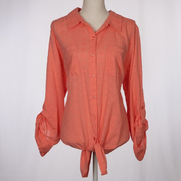 Style & Co. Tops - NWT STYLE & CO Tie Front Shirt Size 2X
